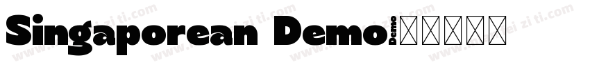 Singaporean Demo字体转换